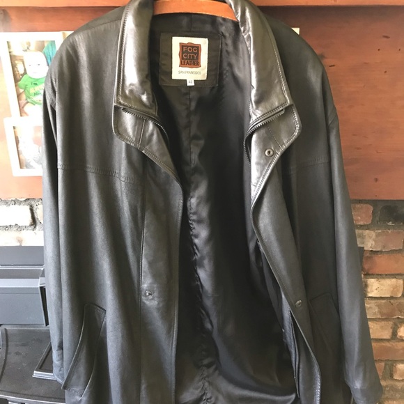 Men’s Fog City Leather Jacket - Picture 1 of 5